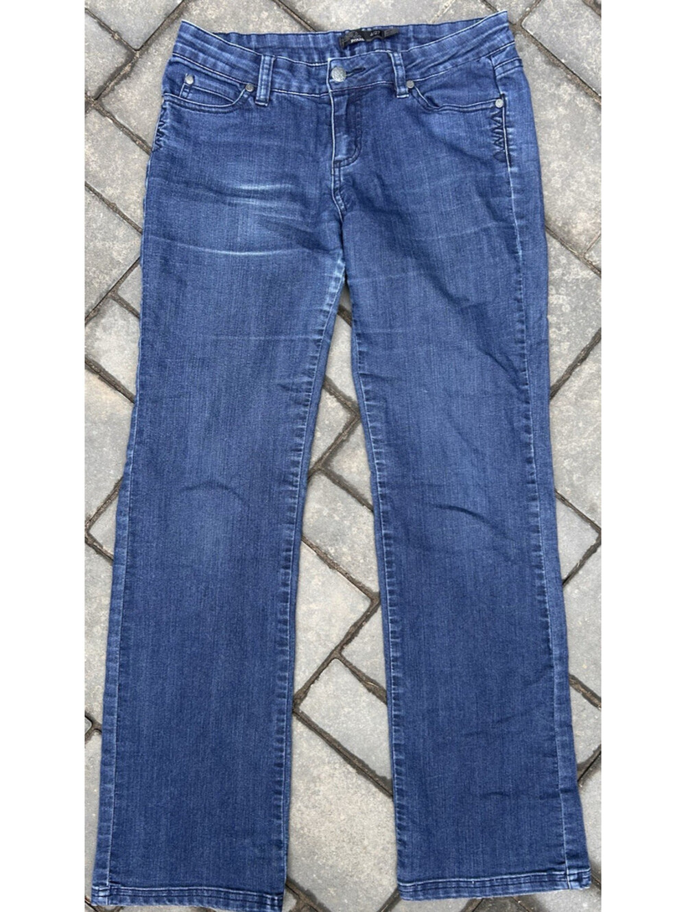 Prana Women's Blue Organic Cotton Stretch Jeans Size 4/27 Regular Inseam Denim